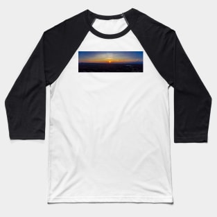 Panoramic Sunset Baseball T-Shirt